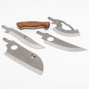 Tek Kabza Dört Bıçak : Sırttan Kilitli Modüler Bıçak Seti