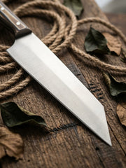 El Yapımı Profesyonel Şef Bıçak Seti | 4116 Alman Paslanmaz Çelik & Su Geçirmez Verzalit Sap (Santoku, Bunka, Gyuto)
