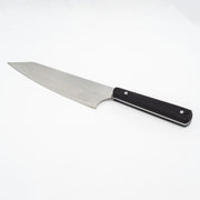 El Yapımı Mini Santoku Şef Bıçağı | Paslanmaz 4116 Alman Çeliği & Endüstriyel Siyah Kabze