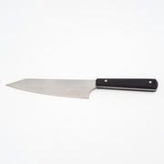 El Yapımı Mini Santoku Şef Bıçağı | Paslanmaz 4116 Alman Çeliği & Endüstriyel Siyah Kabze