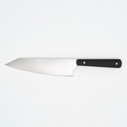 El Yapımı Mini Santoku Şef Bıçağı | Paslanmaz 4116 Alman Çeliği & Endüstriyel Siyah Kabze
