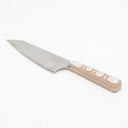 El Yapımı Mini Santoku Şef Bıçağı | Paslanmaz Alman Çeliği & Verzalit Sap