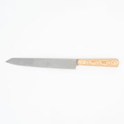 El Yapımı Uzun Dilimleme Bıçağı | Paslanmaz Alman Çeliği & Verzalit Sap