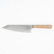 El Yapımı Santoku Şef Bıçağı | Paslanmaz Alman Çeliği & Verzalit Sap