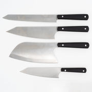 Kibele Orjinal Çantalı 4'lü Mutfak Bıçağı Seti | Paslanmaz 4116 Alman Çeliği & Endüstriyel Siyah Kabze