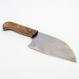 El Yapımı Almazan Şef Bıçağı | 4116 Paslanmaz Alman Çeliği & Ceviz Kabze