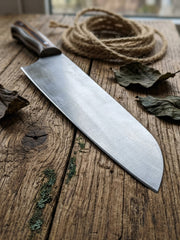 El Yapımı Profesyonel Şef Bıçak Seti | 4116 Alman Paslanmaz Çelik & Su Geçirmez Verzalit Sap (Santoku, Bunka, Gyuto)