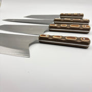 4'lü Mutfak Bıçağı Seti | Paslanmaz 4116 Alman Çeliği & Verzalit Kabze