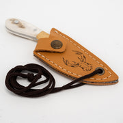 El Yapımı Mini Kolye Bıçağı  |  4116 Paslanmaz Alman Çeliği & Geyik Boynuzu Kabze