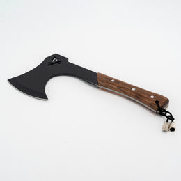 El Yapımı Kamp Baltası | Karbon Çelik & Ceviz Ağacı Saplı