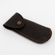 El Yapımı Katlanabilir Çakı | Pelesenk Ağaç & Deri Kılıf