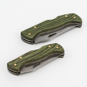 El Yapımı Katlanabilir Çakı | Pelesenk Ağaç & Deri Kılıf