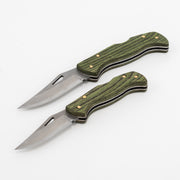 El Yapımı Katlanabilir Çakı | Pelesenk Ağaç & Deri Kılıf