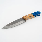 El Yapımı Kamp & Bushcraft Bıçağı | Reçine & Doğal Ceviz Ağacı Kabze