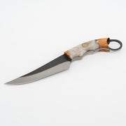 El Yapımı Kamp & Bushcraft Bıçağı | Ceviz & Reçine Kabze