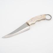 El Yapımı Kamp & Bushcraft Bıçağı | Ceviz & Geyik Boynuzu Kabze