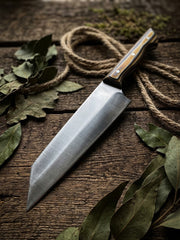 El Yapımı Profesyonel Şef Bıçak Seti | 4116 Alman Paslanmaz Çelik & Su Geçirmez Verzalit Sap (Santoku, Bunka, Gyuto)