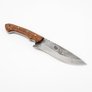 El Yapımı Dövme Çelik Outdoor & Kamp Bıçağı | Ceviz Sap