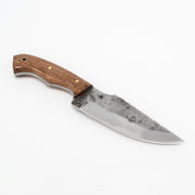 El Yapımı Dövme Çelik Survival Bıçağı | Ceviz Saplı & Kemer Kılıflı