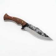 El Yapımı Kavisli Dövme Karbon Çelik Bıçak