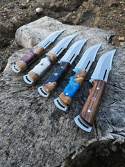 El Yapımı Akıncı Model Kamp Bıçağı | Reçine & Doğal Ceviz Ağacı Kabze