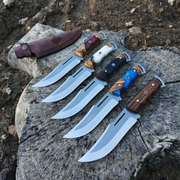 El Yapımı Akıncı Model Kamp Bıçağı | Reçine & Doğal Ceviz Ağacı Kabze