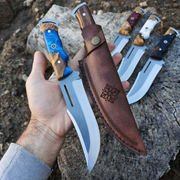 El Yapımı Akıncı Model Kamp Bıçağı | Reçine & Doğal Ceviz Ağacı Kabze