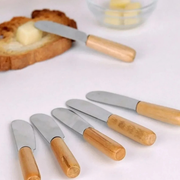 Özel Bambu Saplı 6'lı Mini Kahvaltı Bıçağı