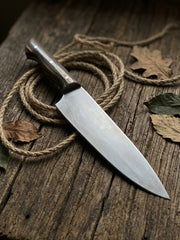 El Yapımı Profesyonel Şef Bıçak Seti | 4116 Alman Paslanmaz Çelik & Su Geçirmez Verzalit Sap (Santoku, Bunka, Gyuto)
