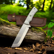 Özel Yapım Tanto Model Kampçı Bıçağı | Reçine & Micarta Kabze