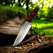 El Yapımı Kamp & Bushcraft Bıçağı | Ceviz & Reçine ve Micarta Kabze