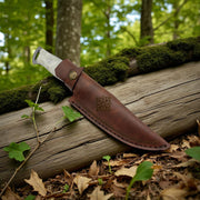 El Yapımı Kamp & Bushcraft Bıçağı | Ceviz & Reçine ve Micarta Kabze