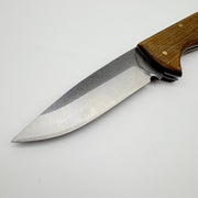 El Yapımı Anadolu Model Katlanabilir Çakı | Doğal Ceviz Kabze & Deri Kılıf