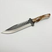 Özel Yapım Komando & Bushcraft Bıçağı | Geyik Boynuzu Kabze