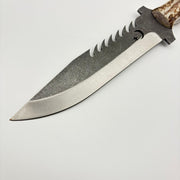 Özel Yapım Komando & Bushcraft Bıçağı | Geyik Boynuzu Kabze