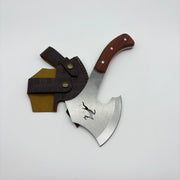 Geyik Figürlü Kamp ve Avcı Baltası  | 4116 Paslanmaz Alman Çeliği & Natural Sap Seçenekleri