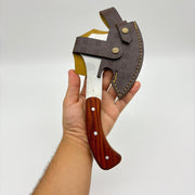 Geyik Figürlü Kamp ve Avcı Baltası  | 4116 Paslanmaz Alman Çeliği & Natural Sap Seçenekleri