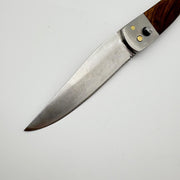 El Yapımı Gözden Katlanabilir Çakı | Doğal Ceviz Kabze & Deri Kılıf