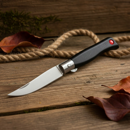 Klasik Katlanabilir Cep Çakısı | Yüksek Dayanımlı Siyah Polimer Kabze