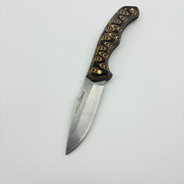 El Yapımı Katlanabilir Çakı | Verzalit ve Kompakt Kabze & Deri Kılıf