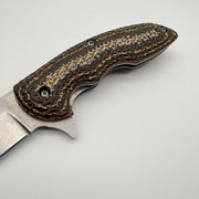 El Yapımı Tanto Model Katlanabilir Çakı | Verzalit Kabze & Deri Kılıf